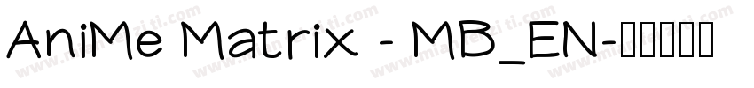 AniMe Matrix - MB_EN字体转换